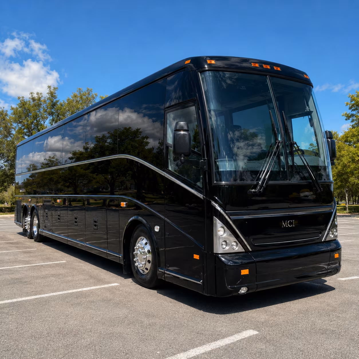peoria charter bus services exterior