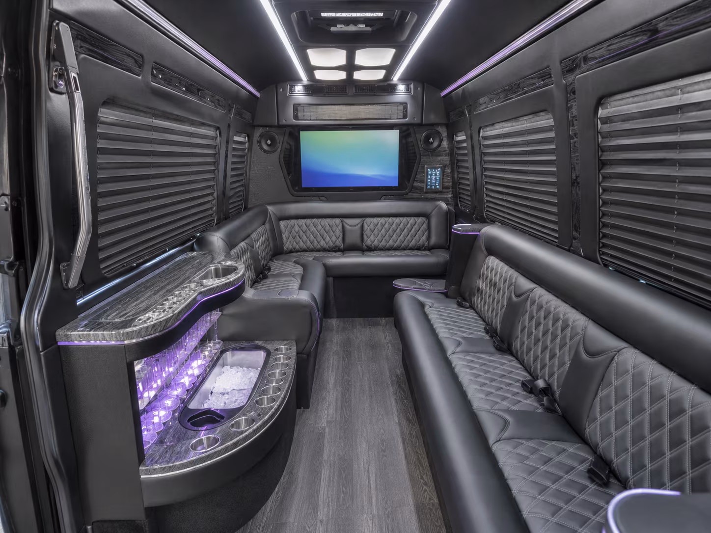 peoria party bus interior